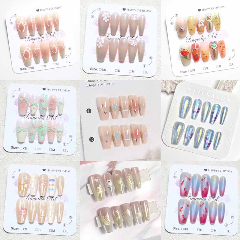 Nail Art Cat Eye - 10 Uds. De pétalos en relieve