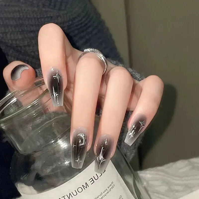 Nail Art Y2K - 24 unids/set de especias oscuras, prensa
