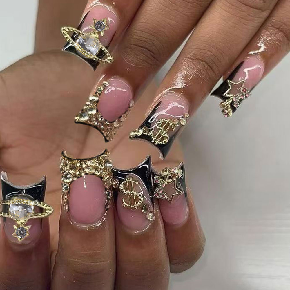 Nail Art Y2K - 24 piezas de uñas estilo Y2K