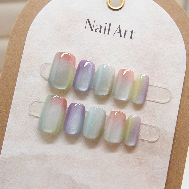 Nail Art Cat Eye - 10 Uds. Parche para uñas desmontable