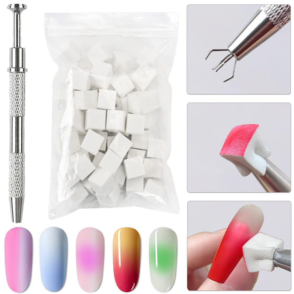 50 Uds. Esponjas para decoraci - Nail Art Ombre Glitter reseña y precio