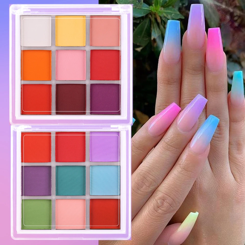 Paleta de pigmentos para uñas  - Nail Art Ombre Glitter reseña y precio