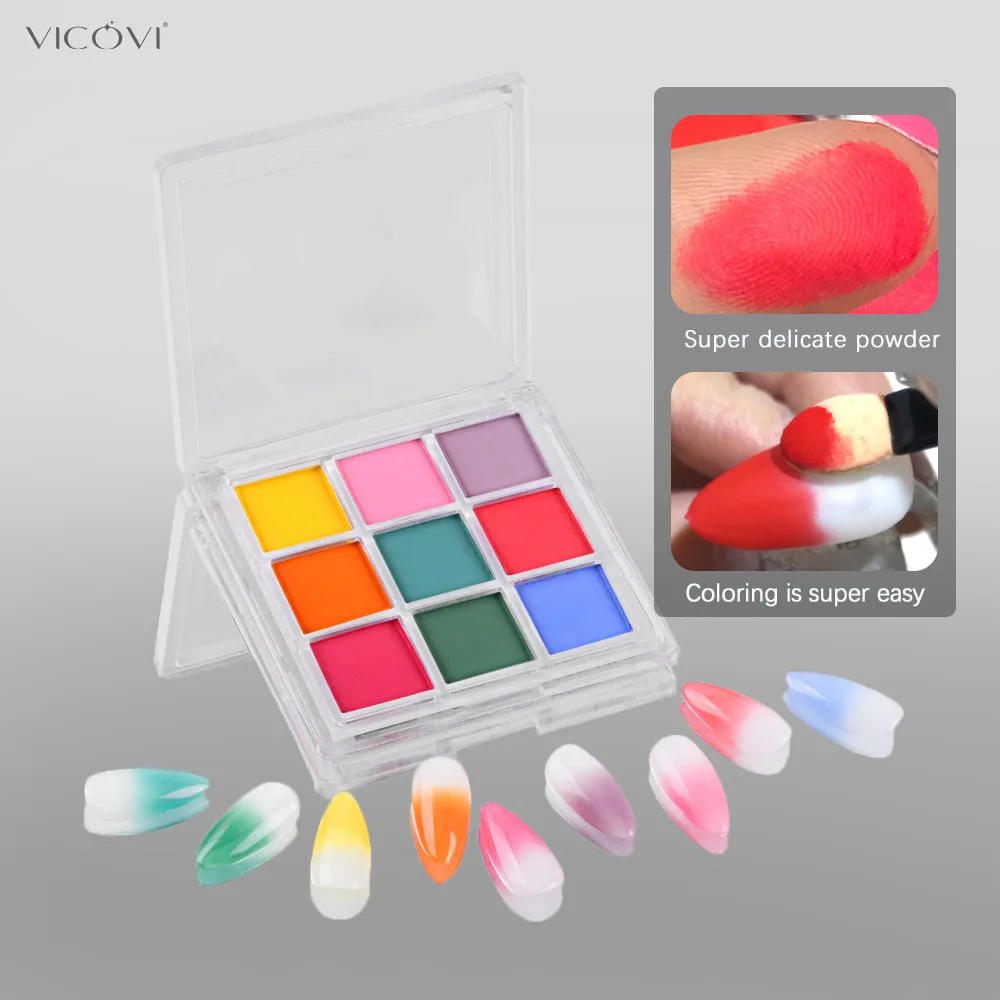 Paleta de pigmentos para uñas  - Nail Art Ombre Glitter reseña y precio
