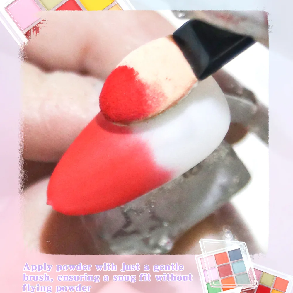 Paleta de pigmentos para uñas  - Nail Art Ombre Glitter reseña y precio
