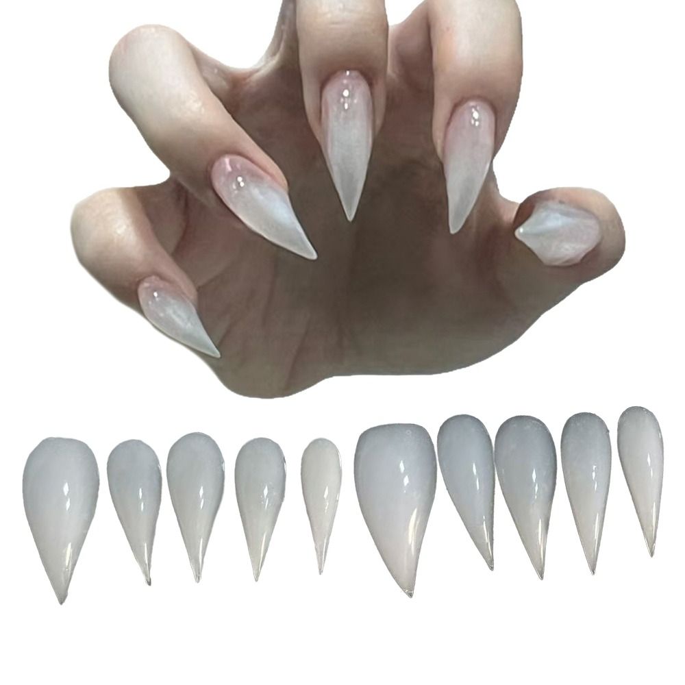 10 Uds. De uñas terminadas hec - Nail Art Y2K reseña y precio
