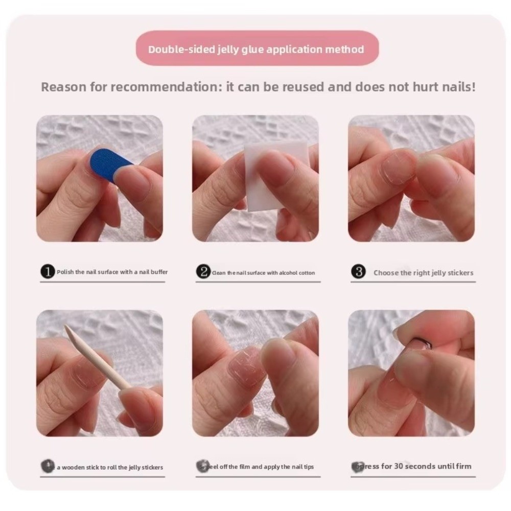 10 Uds. De uñas terminadas hec - Nail Art Y2K reseña y precio