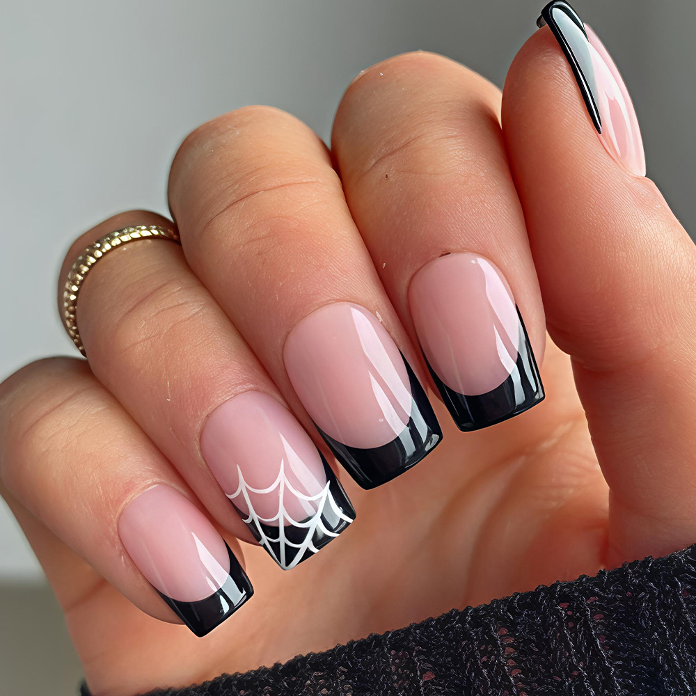 24 Uñas Postizas de Halloween, - Nail Art Y2K reseña y precio