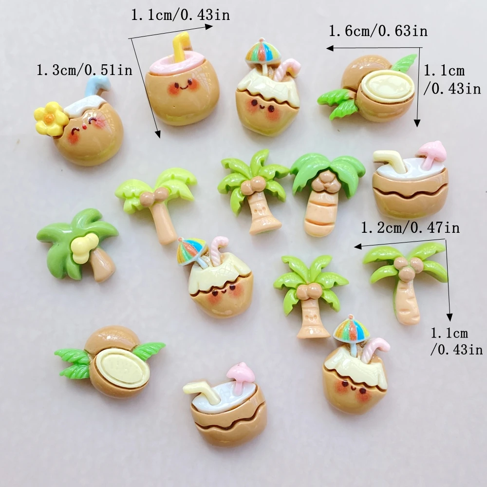 20 piezas de bebida de coco de - Nail Art Emerald reseña y precio