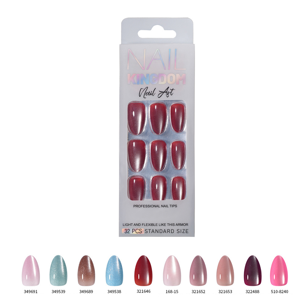 VITAGWX 32 Uñas Postizas Adhes - Nail Art Cat Eye reseña y precio