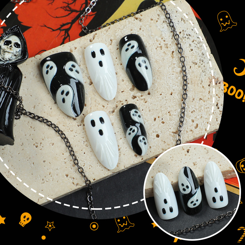 30 Uds 2025 Halloween forma de - Nail Art Emerald reseña y precio