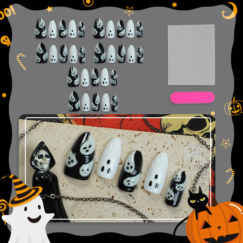 30 Uds 2025 Halloween forma de - Nail Art Emerald reseña y precio