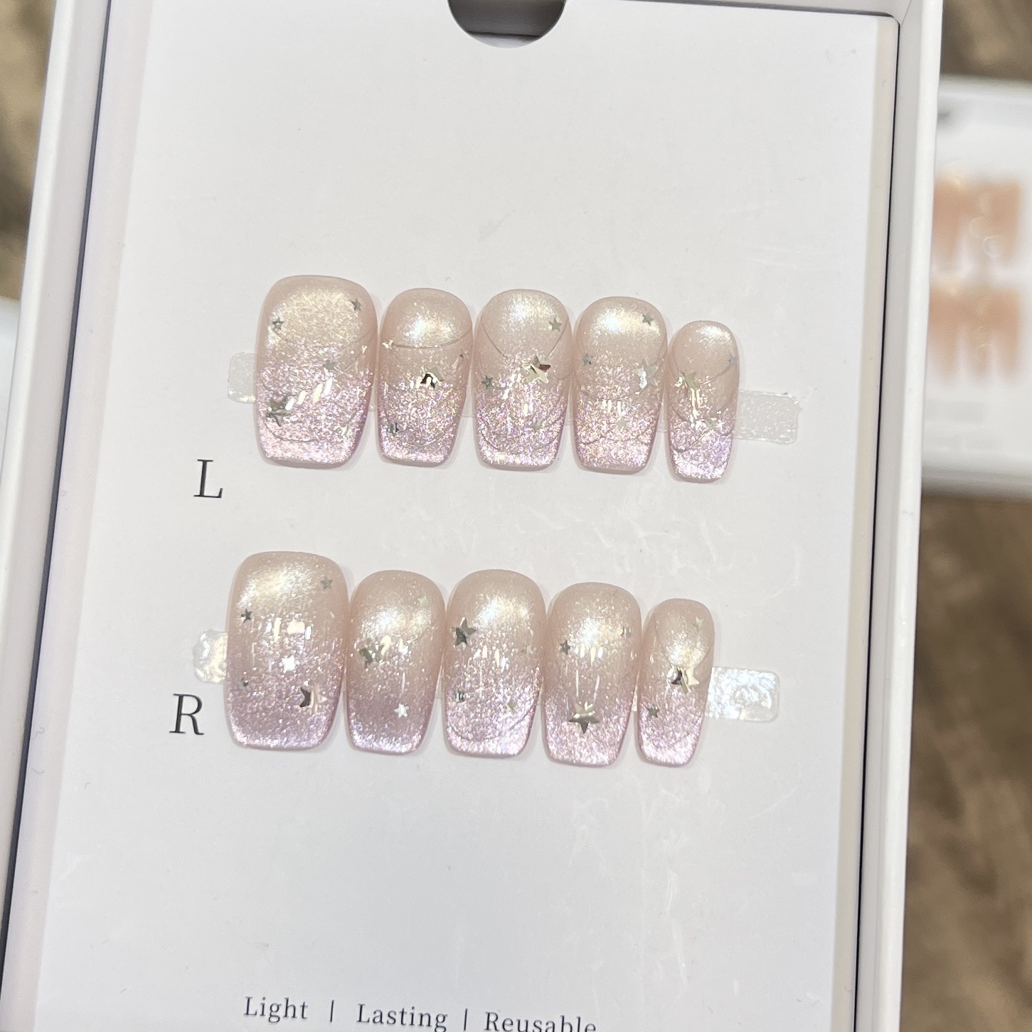 10 Uñas Postizas Francesas Azu - Nail Art Cat Eye reseña y precio