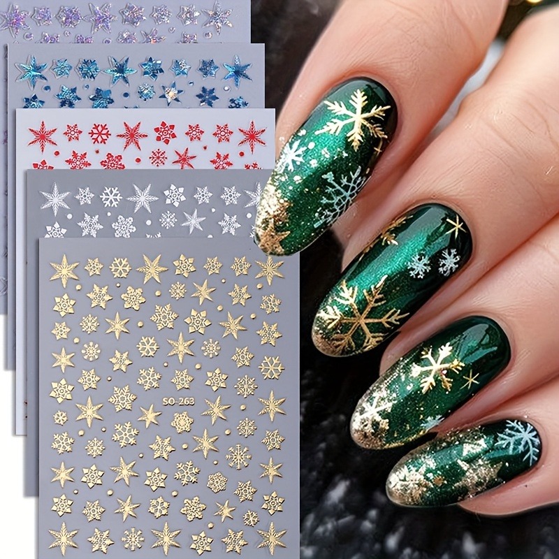 5 pegatinas navideñas para uña - Nail Art Xmas Design reseña y precio