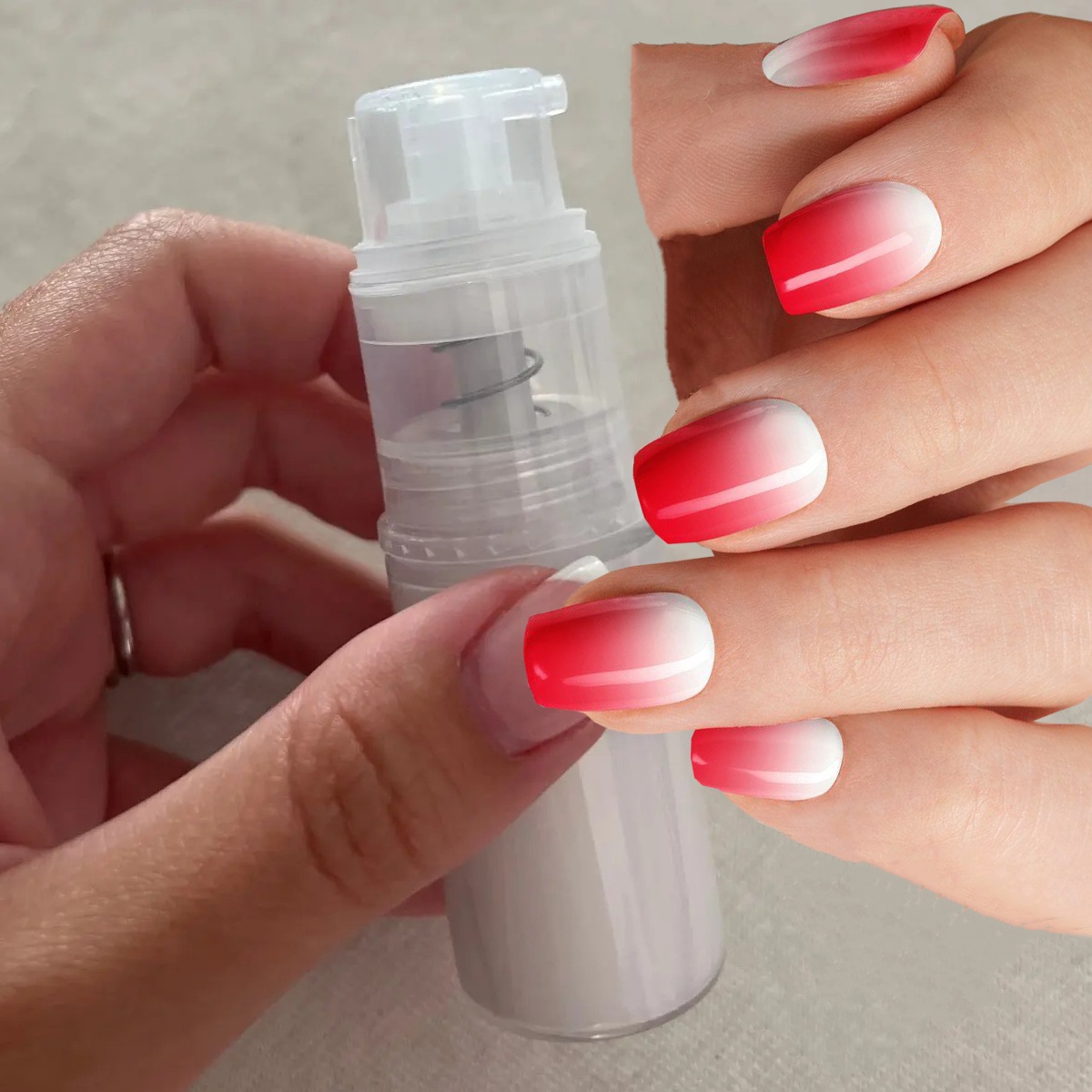 1 unidad de polvo en aerosol o - Nail Art Ombre Glitter reseña y precio