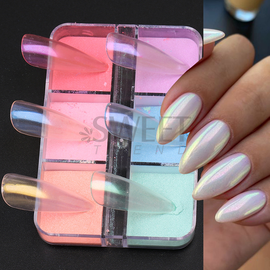 Polvo de Uñas con Efecto Perla - Nail Art Ombre Glitter reseña y precio