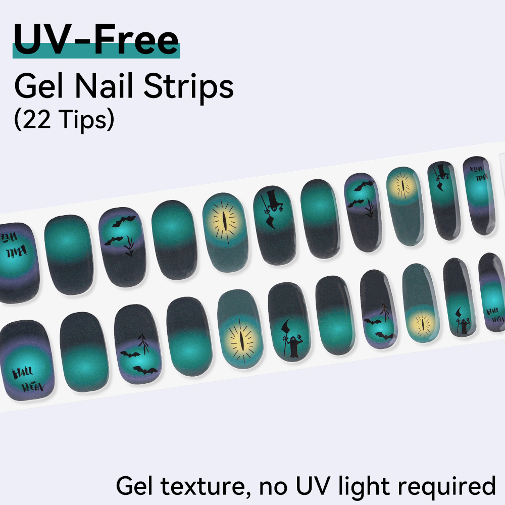 Tiras de Uñas de Gel SIN UV, 2 - Nail Art Ombre Glitter reseña y precio
