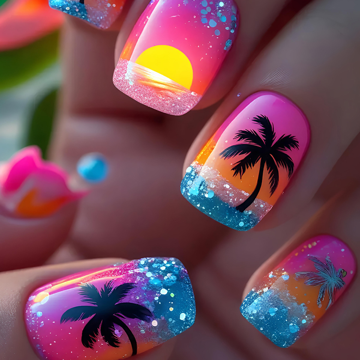 24 Uñas Postizas Cortas, Media - Nail Art Y2K reseña y precio