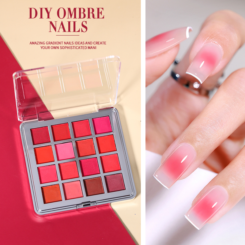 Polvo de uñas degradado Mocmak - Nail Art Ombre Glitter reseña y precio