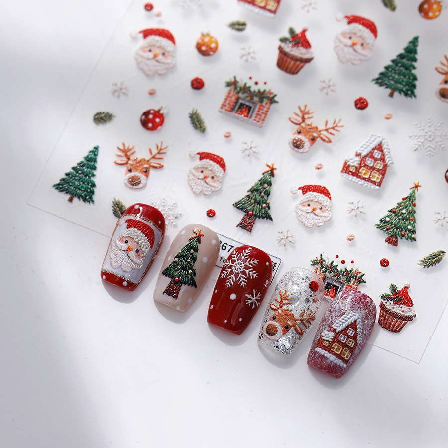 Lindas pegatinas para uñas de  - Nail Art Xmas Design reseña y precio