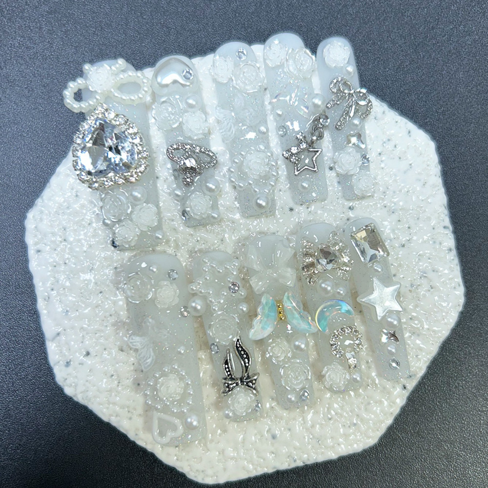10 Uñas Postizas Bonitas Jirai - Nail Art Y2K reseña y precio