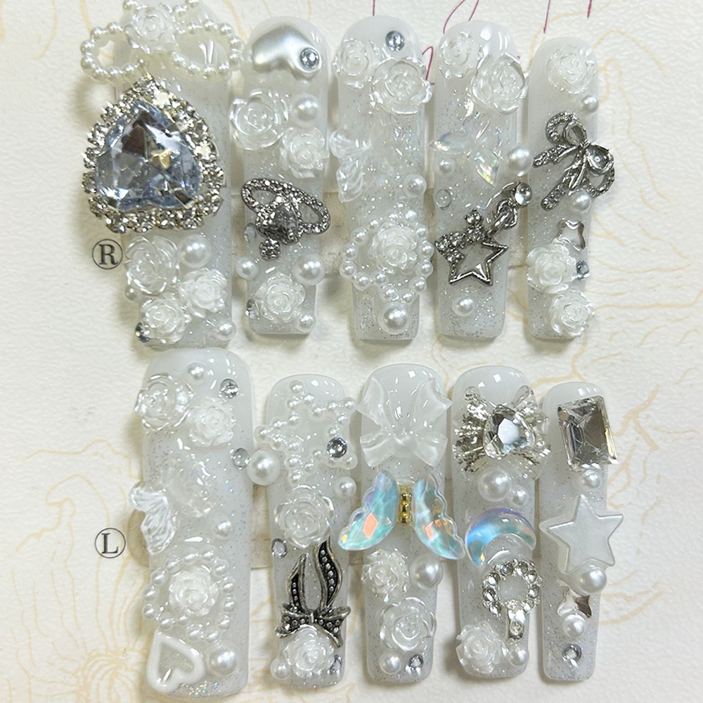 10 Uñas Postizas Bonitas Jirai - Nail Art Y2K reseña y precio