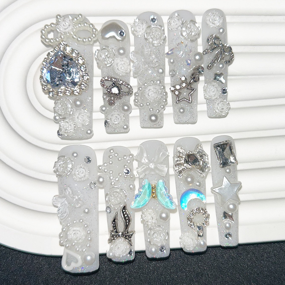 10 Uñas Postizas Bonitas Jirai - Nail Art Y2K reseña y precio