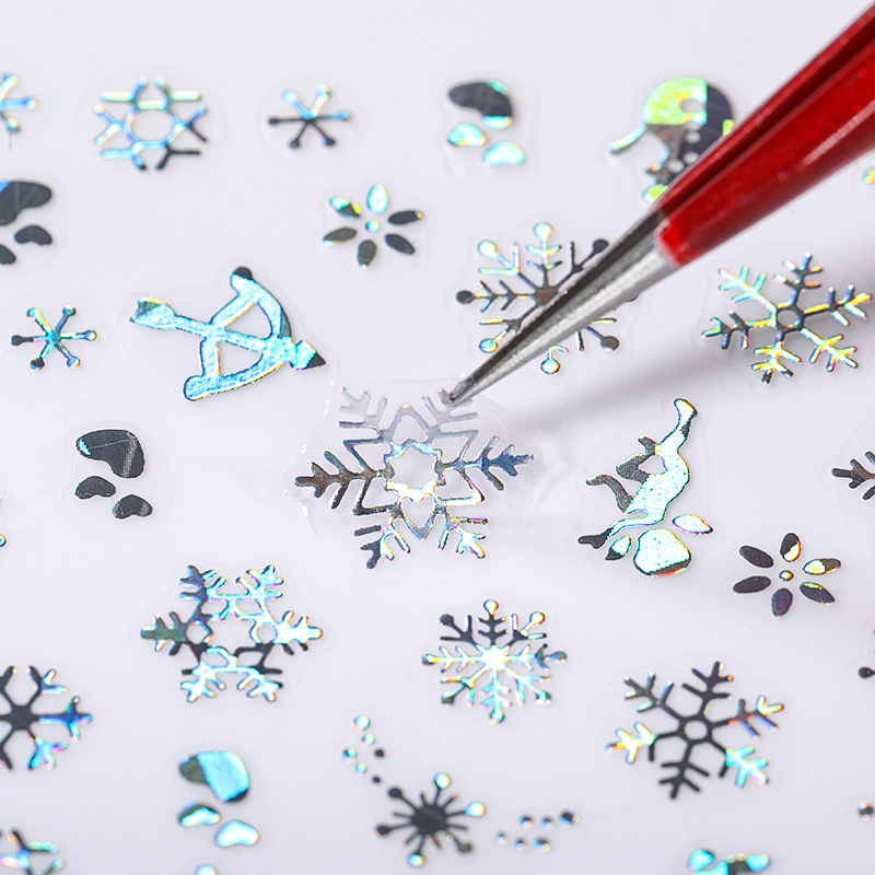 Holographics-copos de nieve de - Nail Art Xmas Design reseña y precio