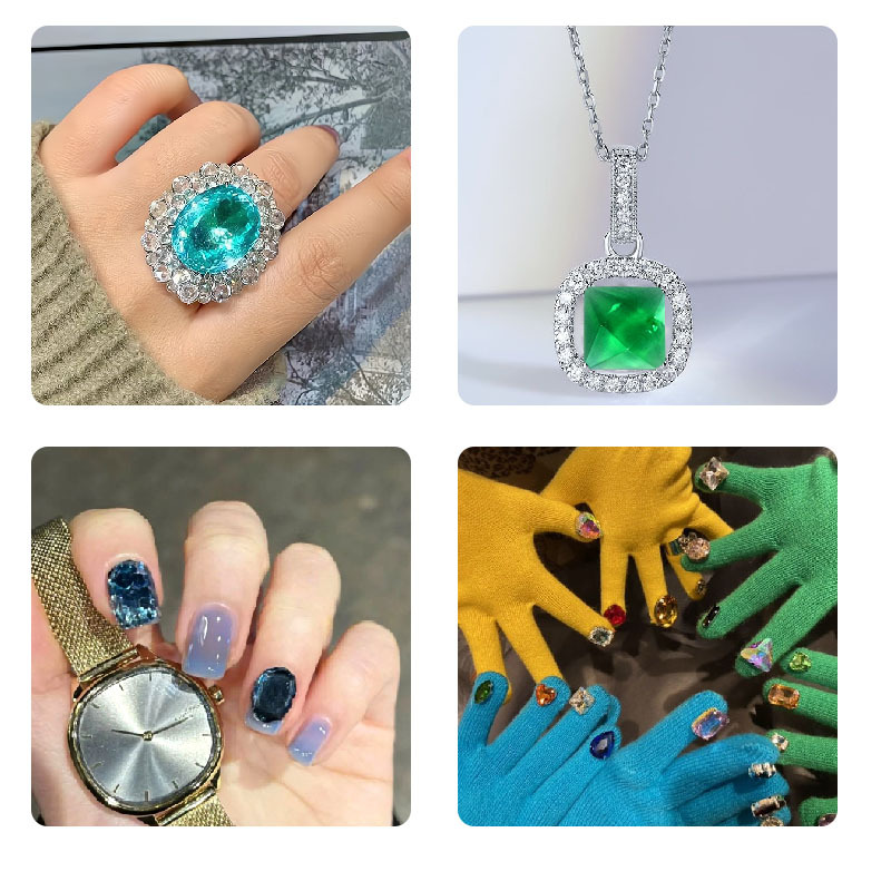 DIY cubo anillo collar pulsera - Nail Art Emerald reseña y precio