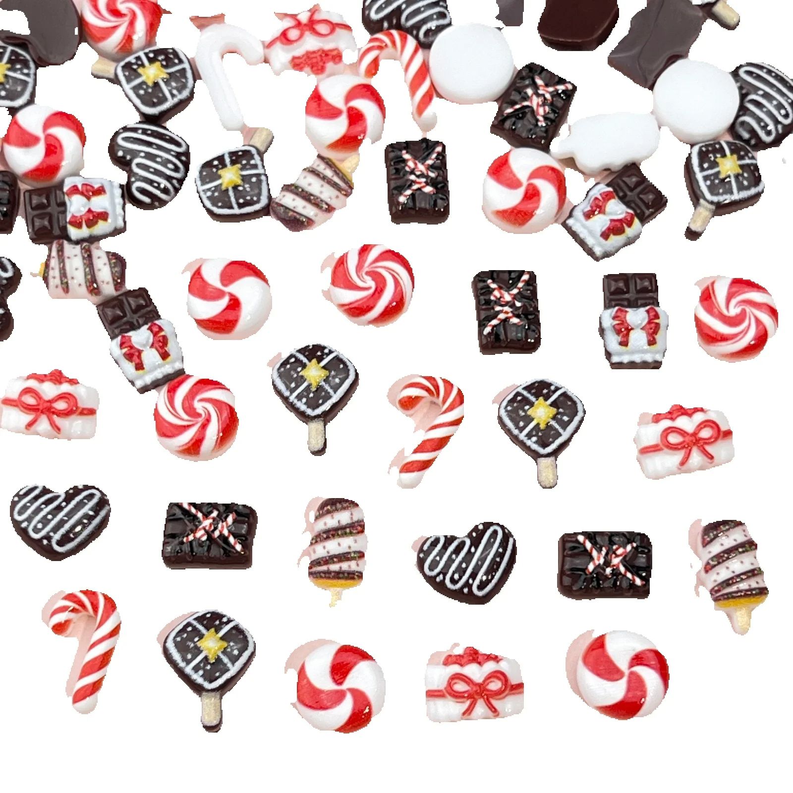 50 piezas de figuras de resina - Nail Art Emerald reseña y precio