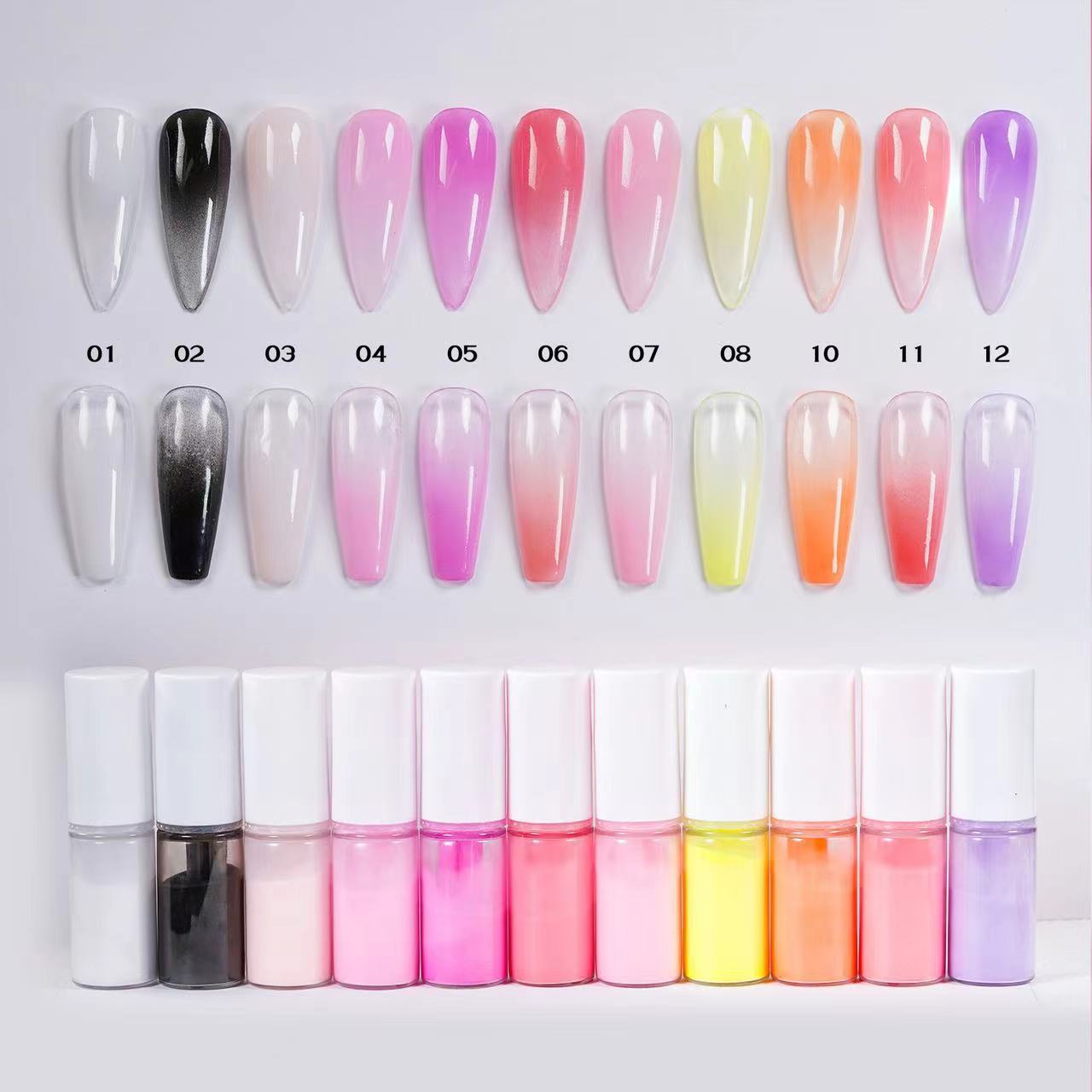 Pastel neón degradado arte de  - Nail Art Ombre Glitter reseña y precio